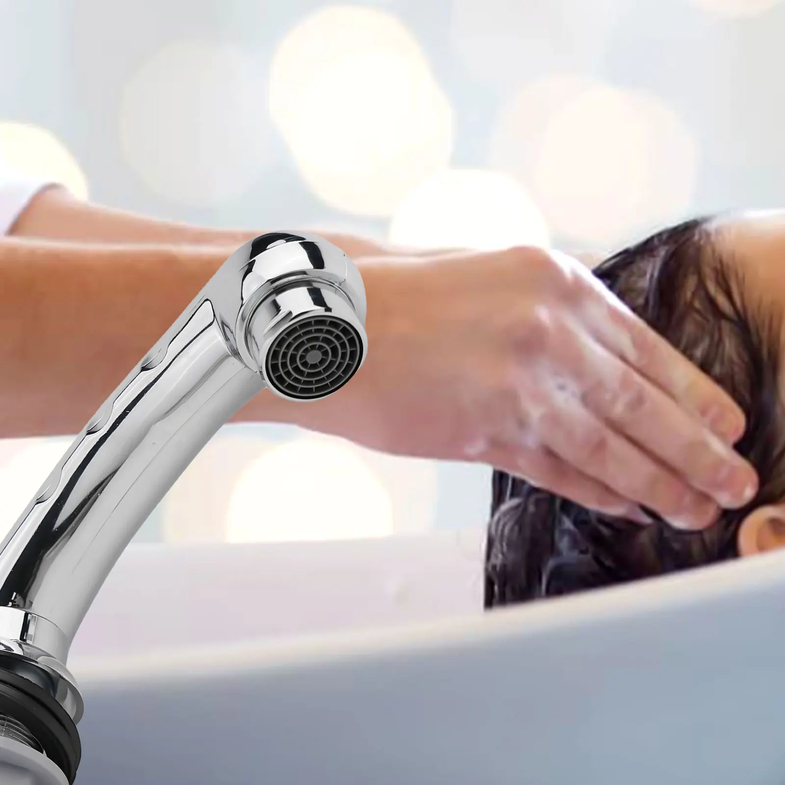 

Насадка для шланга со шлангом-распылителем, раковины, 1 шт., сплав + АБС-пластик, насадки для ванной комнаты, кровати для шампуня, миски для шампуня, новые