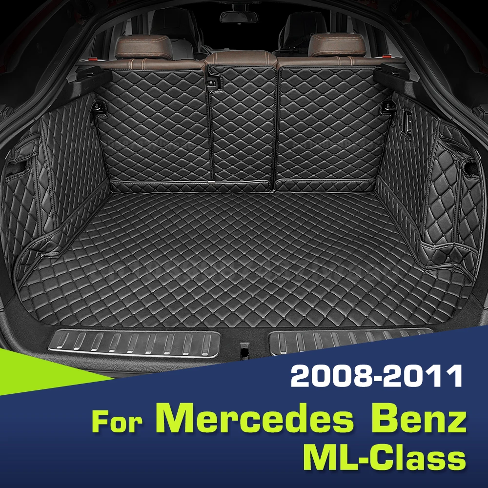 Auto Full Coverage Trunk Mat For Mercedes Benz ML-Class 2008-2011 10 09 Car Boot Cover Pad Cargo Interior Protector Accessories