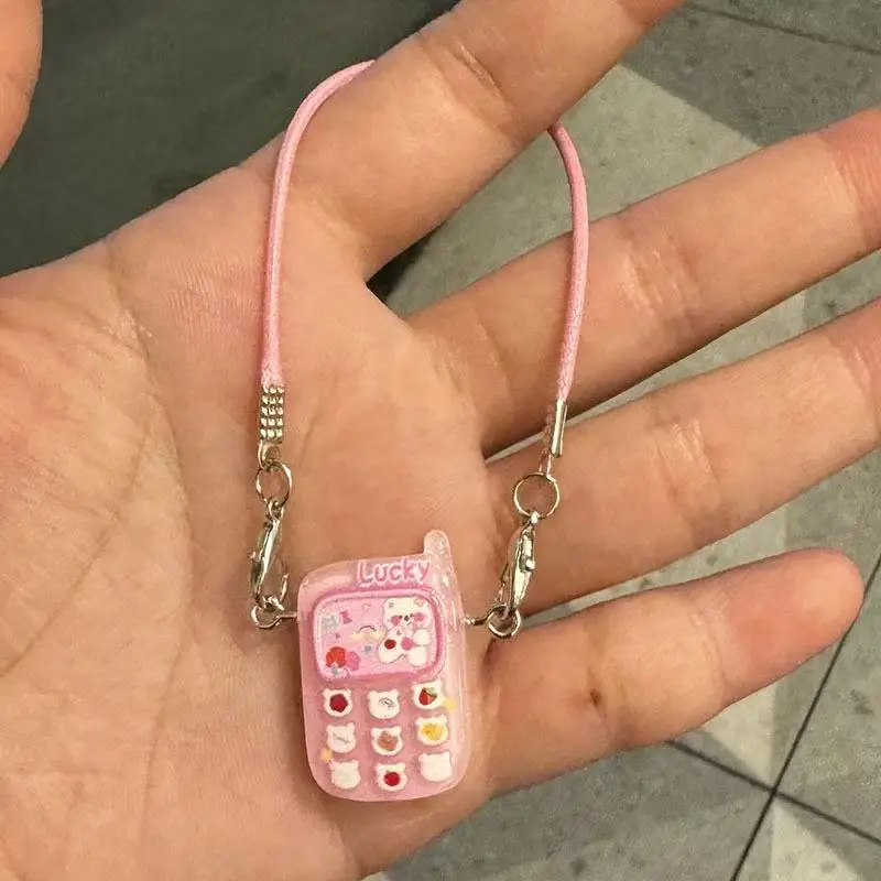 Labubu Cartoon Pendant Toy Doll House Small Animal Mini Phone Model Cute Phone Accessory Pendant 15-17cm Sweet Couple Gift