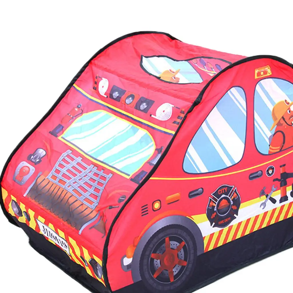 Tenda da gioco pieghevole per camion per bambini, ragazzi, bambini piccoli, finta casa da gioco, incollaggio interno ed esterno