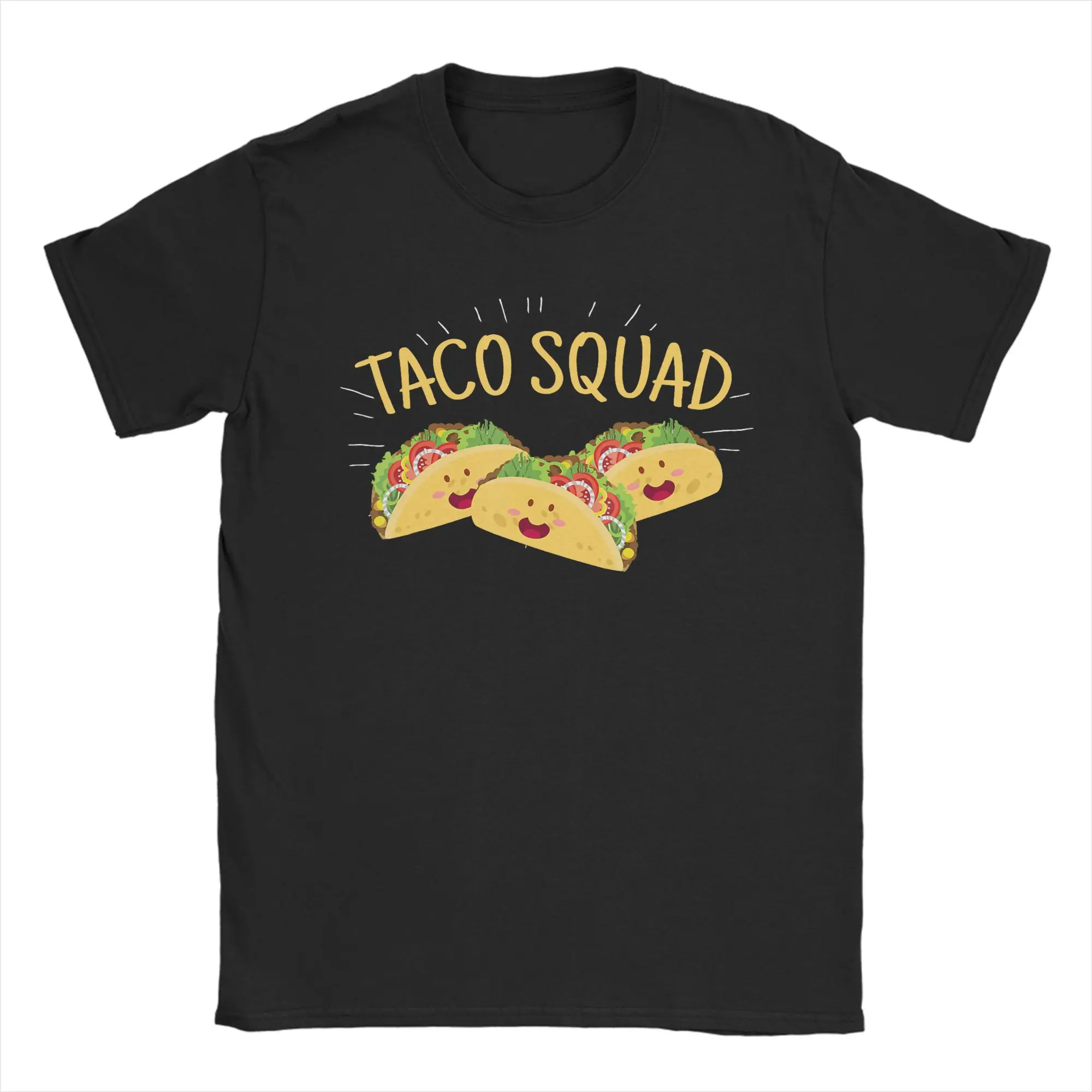 Taco in the Rain Men T Shirt  Vintage Tee Shirt Short Sleeve Round Neck T-Shirts Pure Cotton Plus Size Tops