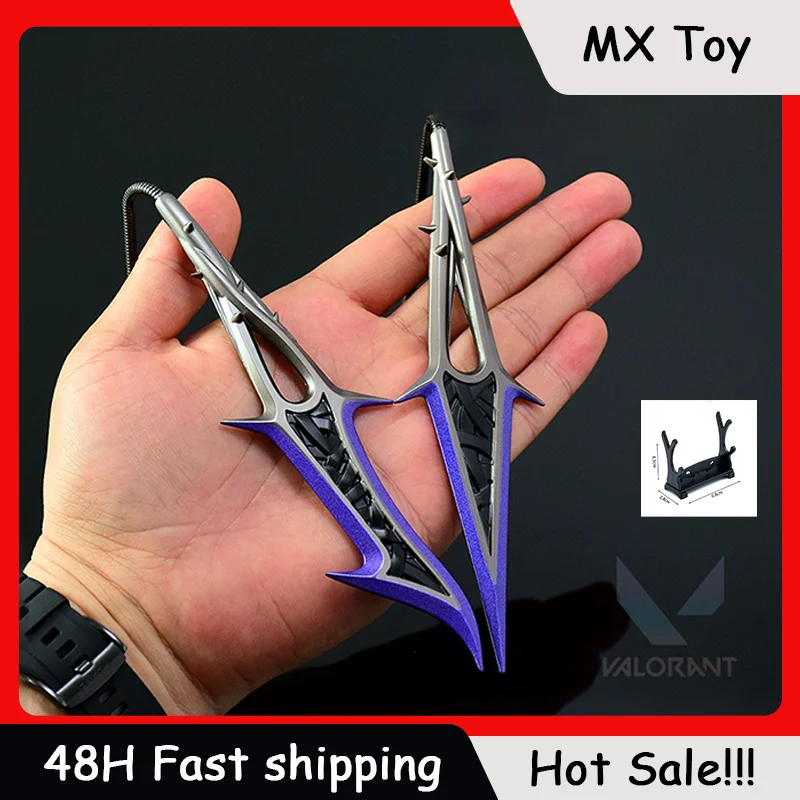 

16cm Valorant Thorny Chainblade Game Karambit Model All-metal Craft Knife Toy Sword Cosplay Props Ornament Boys Gifts Collection