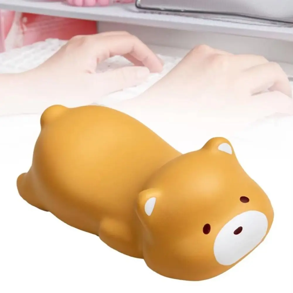 Soft Comfortable Wrist Rest Mouse Pad AntiSlip Frog Ergonomic Wrist Support Dog Brown bear Decompression Mouse Pad Laptop Use