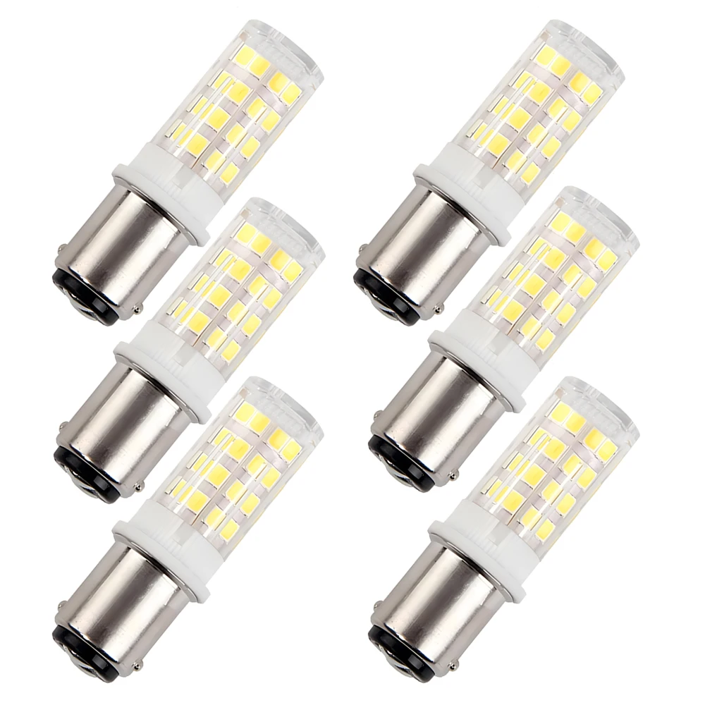 

BA15D Sewing Machine Light Bulb 3W 85-265V Double Contact Push in Bulb 15T7DC Base Singer Boat Yacht Chandelier Light Bulb