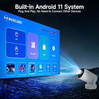 Magcubic 8000Lumens HY300 Pro+ 4K Projector Mini Speaker Android 11 WiFi6 BT5.4 Outdoor Video Home Theater Portable Projector