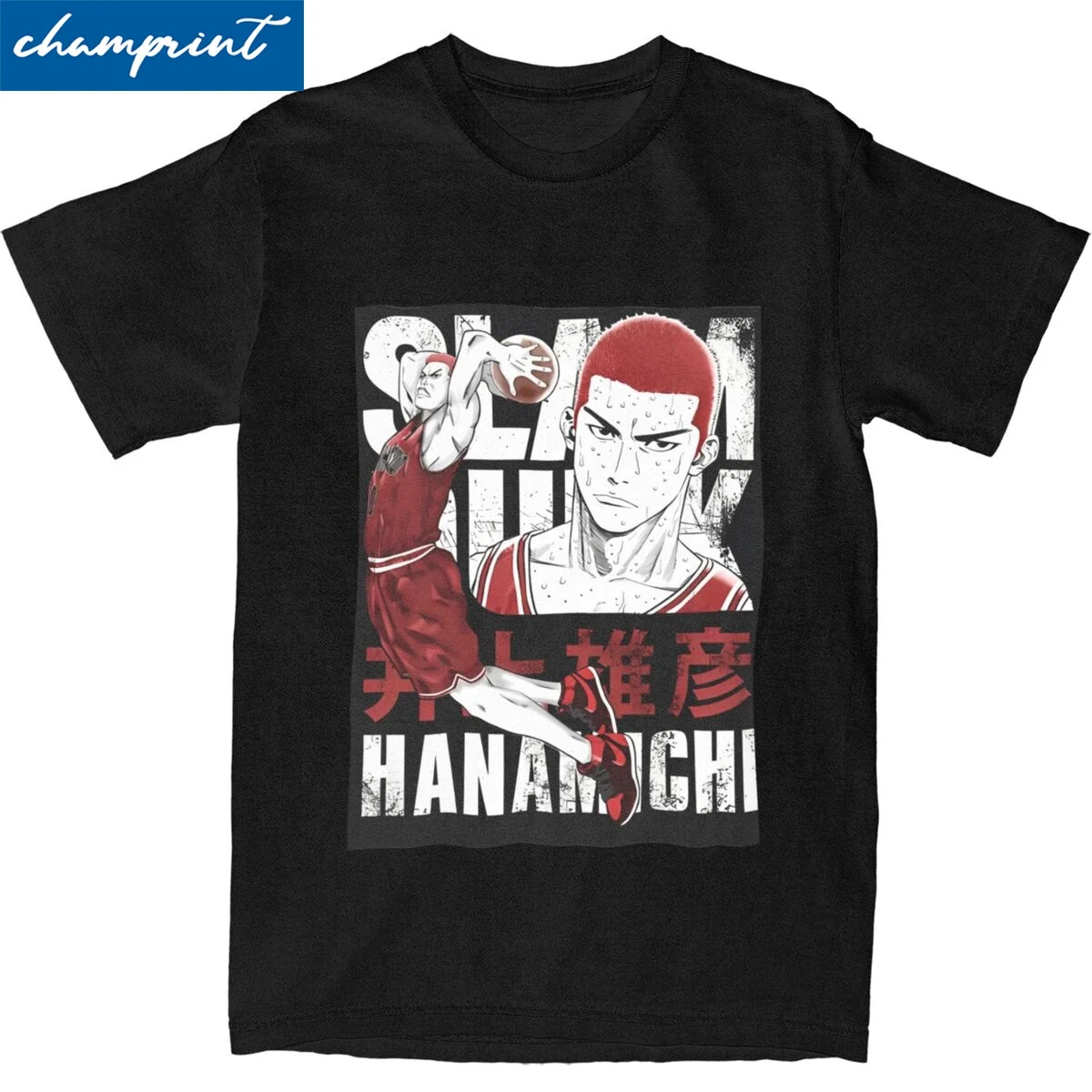 Men Women Slam Dunk Hanamichi T Shirts Cotton Clothing Funny Short Sleeve Crewneck Tees New Arrival T-Shirt