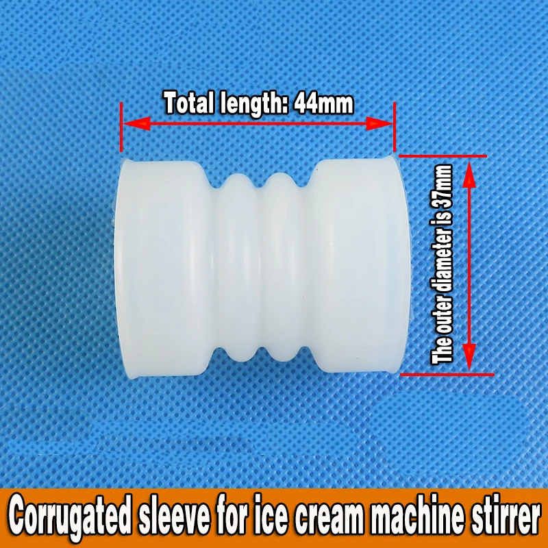 

Ice cream machine accessories Corrugated sealing sleeve Ice maker parts Bell mouth 44mm Long sealing sleeve