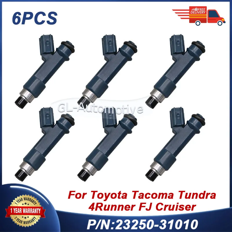

6PCS Fuel Injectors For Toyota 4Runner Tacoma Tundra FJ Cruiser 23250-31010