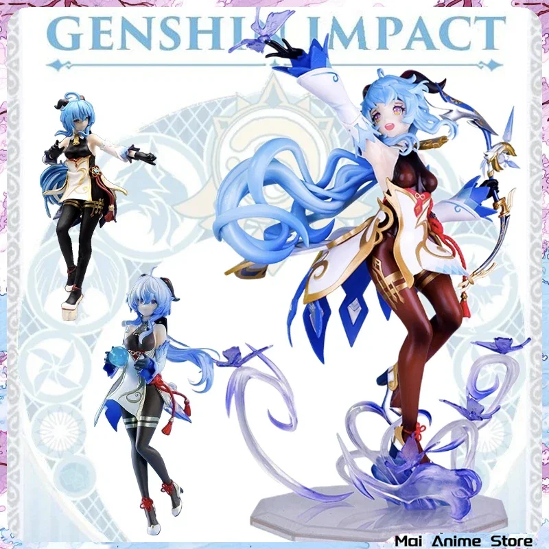 Genshin Ganyu Anime Figure Kawaii Girl Action Figure Genshin Impact Ganyu Figurine Desktop Decoration Collections Model Toy Gift