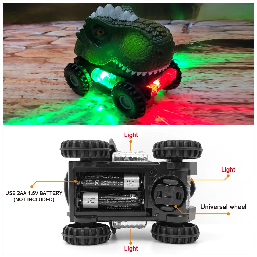 Elektrisch dinosaurusspeelgoed voor kinderen - Kindercadeaumodel voor interactieve spellen Dinosaurusmodel met dierenthema Autocadeau