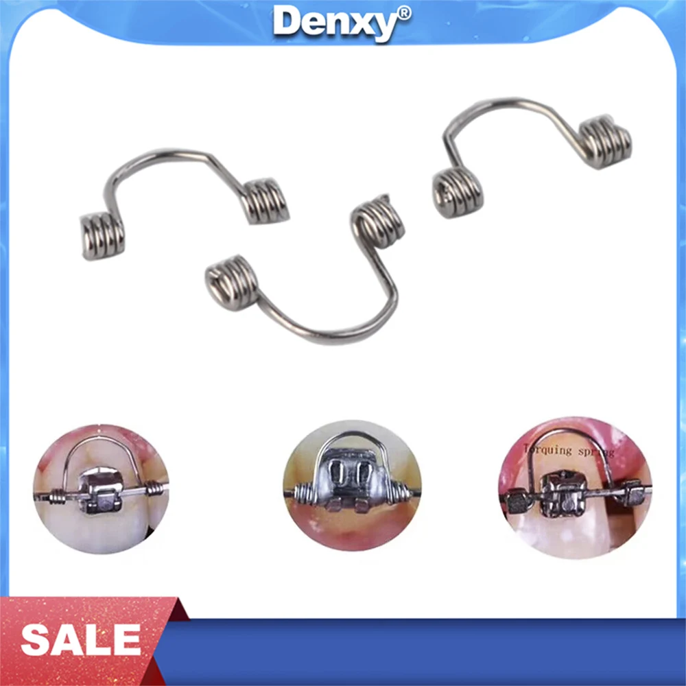 

Denxy 20 pcs Orthodontic Torque Spring Single Anterior Teeth Torquing Spring Orthodontic Archwire Anterior Orthodontic Bracket