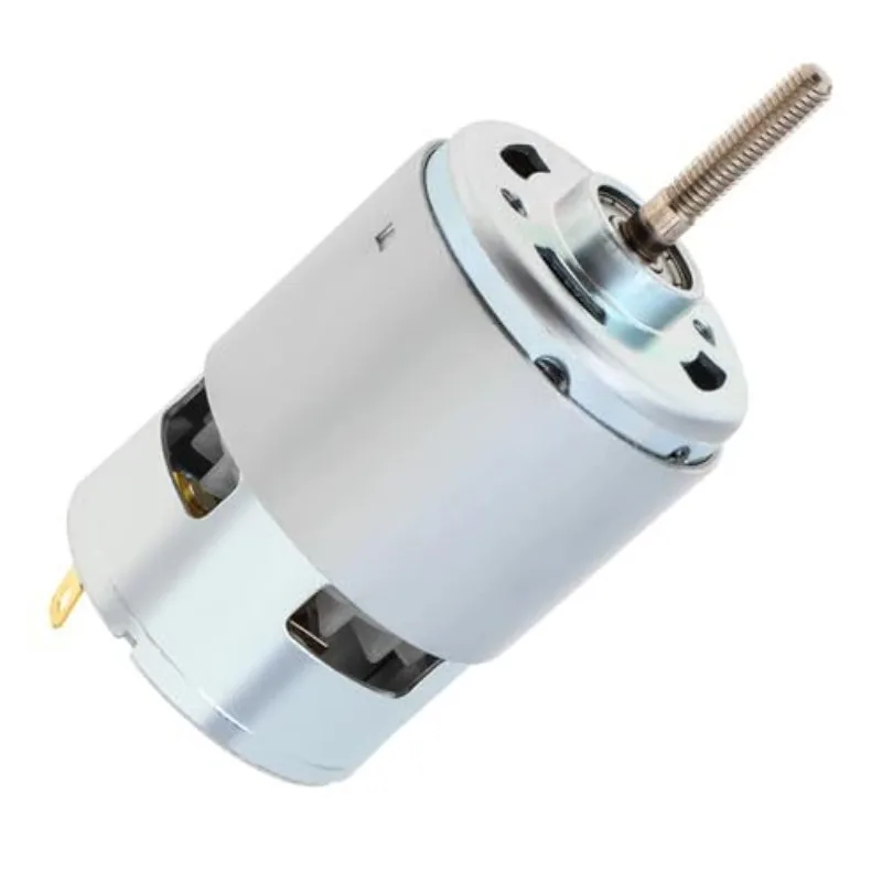 12V 21V 755 Brushed DC Motor Full Copper Dual Shaft Grass Cutter Replacement Motor
