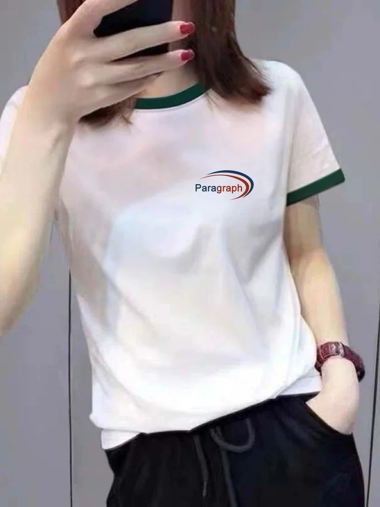 

Элитная женская футболка с коротким рукавом и цветными блоками, летняя универсальная базовая футболка, белый топ с открытыми плечами, повседневный стиль