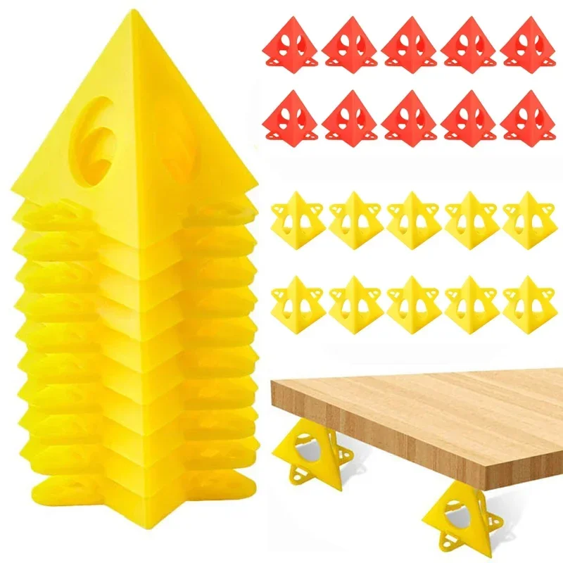 10pcs Pyramid Stands Triangle Stands Paint Tool Triangle Paint Pads Feet for Woodworking Carpenter Accessories Pads Tools Kit