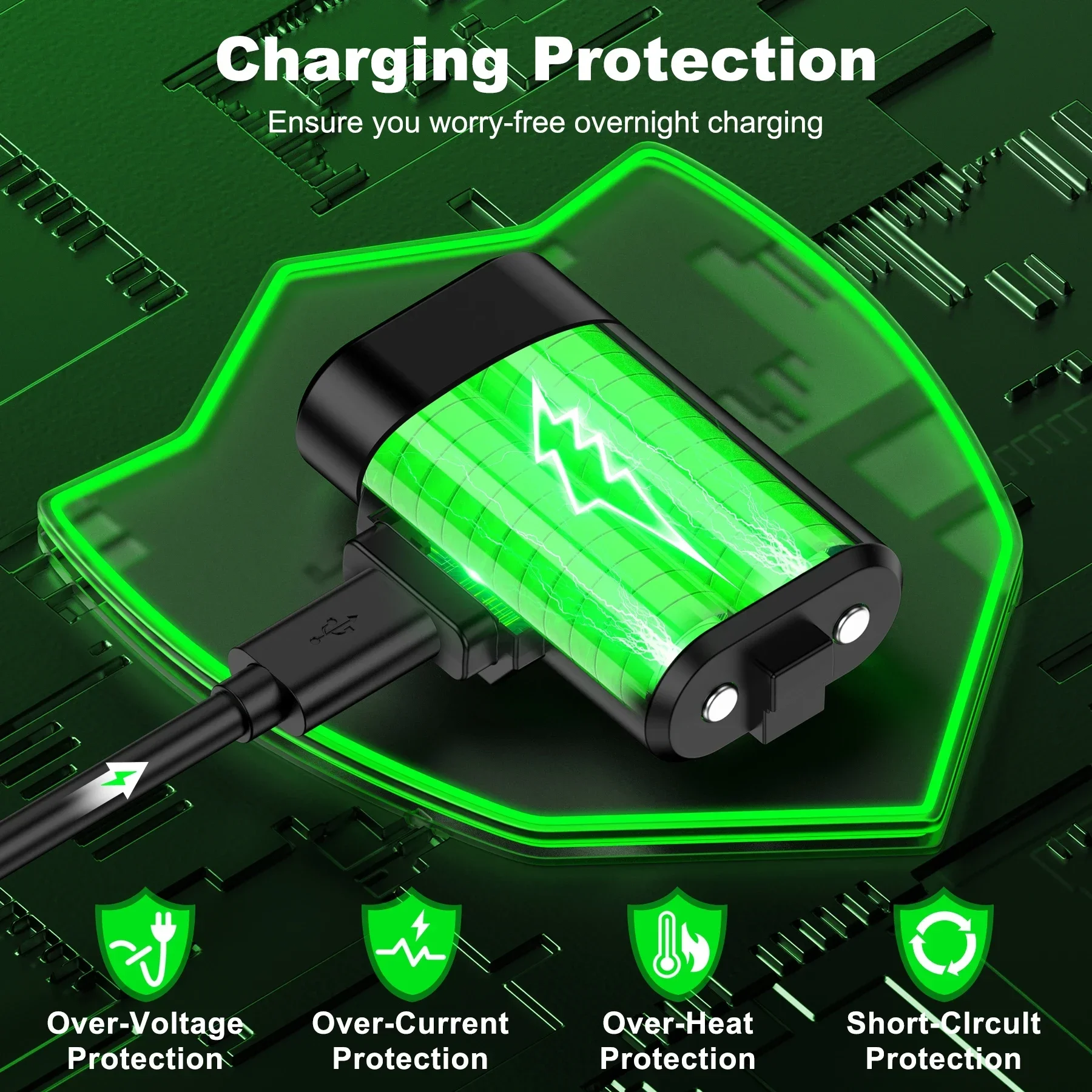 BEBONCOOL 2x3600mWh batterij voor Xbox Series X/S oplaadbare batterij voor Xbox One X/S controller opladerkit met Type-C kabel