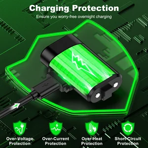 Rechargeable Beboncool-Debate for Xbox Control, Charger Kit, Type C Cable, Series X, S, Xbox One, 2x3600 Mah 8 Main Sales Battery Control Xbox - №5
