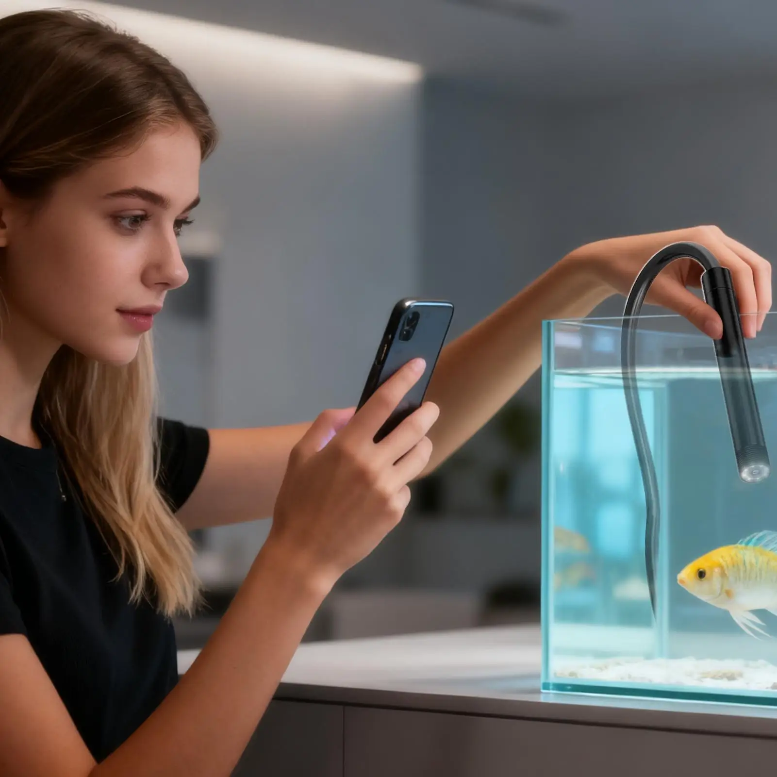 كاميرا المنظار للهاتف المحمول عالية الوضوح مع 8 أضواء LED كاميرا أنبوبية شبه صلبة لخط أنابيب إصلاح السيارات للهاتف #2