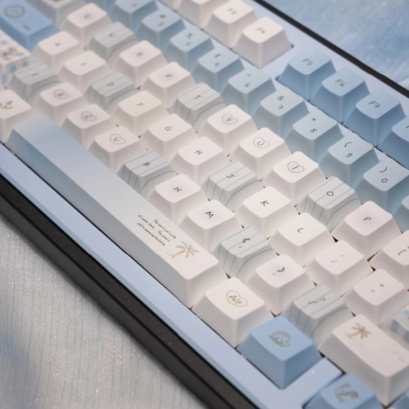 

Набор колпачков для клавиш Coastline, PBT Cherry Profile, 133 клавиши, оригинальные колпачки ручной работы на заказ для механической клавиатуры, аксессуары, подарок