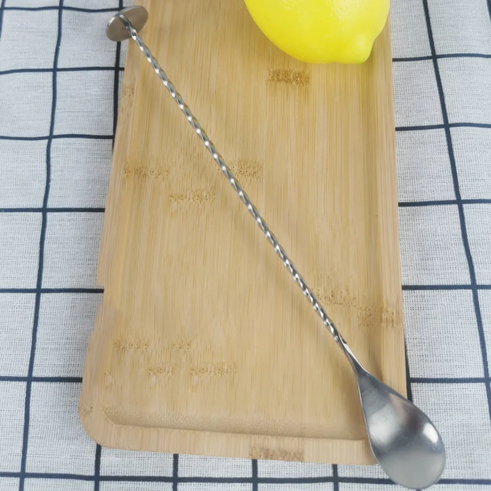 

3 Pcs Steel Bar Spoon Long Cocktail Stirring Multi Multi Function Mixing Spoon function Mixing Kitchen Accessories