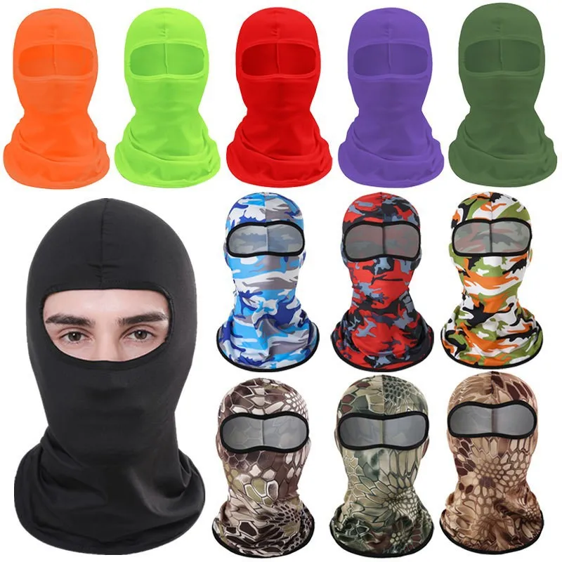 

Summer Thin Ice Silk Sunshade Mask Outdoor Riding Motorcycle Breathable Face Neck Protective Cap Sunshade Mask Outdoor Sports