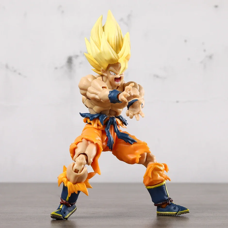 Dragon Ball Z Super Saiyan Goku (Legendario) Awakening PVC figura de acción muñeca coleccionable en miniatura regalo