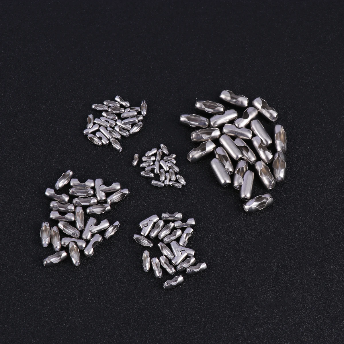 

100 Pcs Connection Buckle Metal Waist Chains Clasps Necklace Connector Stainless Steel