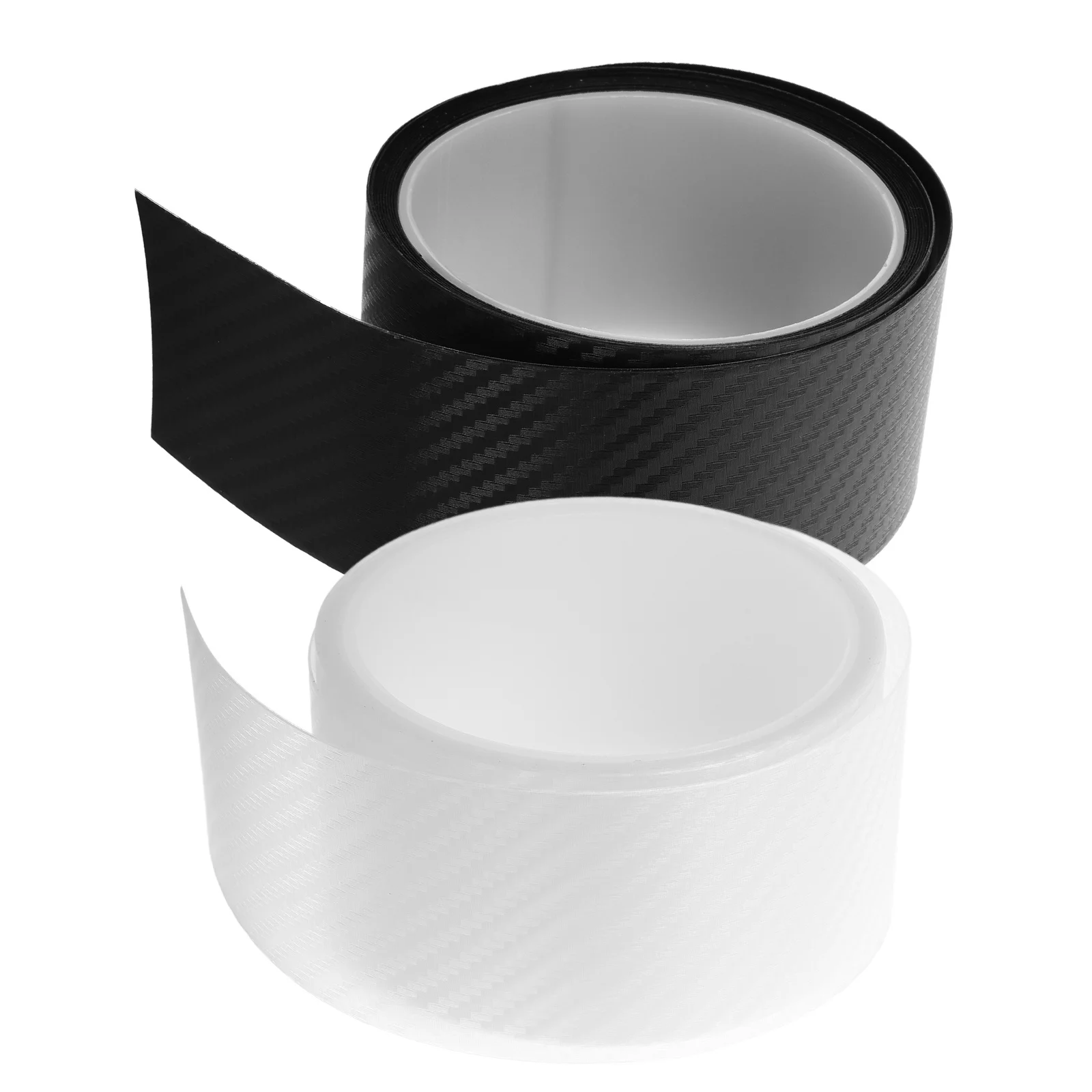 

2Pcs Car Door Edge Guards 3D Matte Black Carbon Fiber Scratch Protection Trim Strip Sill Protector Car Door Seal Strip