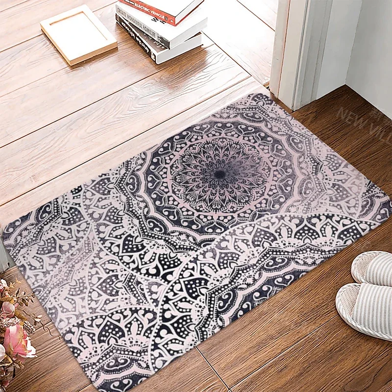 Anti-slip Bath Mat Bathroom Small Rug Shower Mat Home Decor Door Mat Kitchen Bedroom Entrance Room mats Persia vintage Mandala