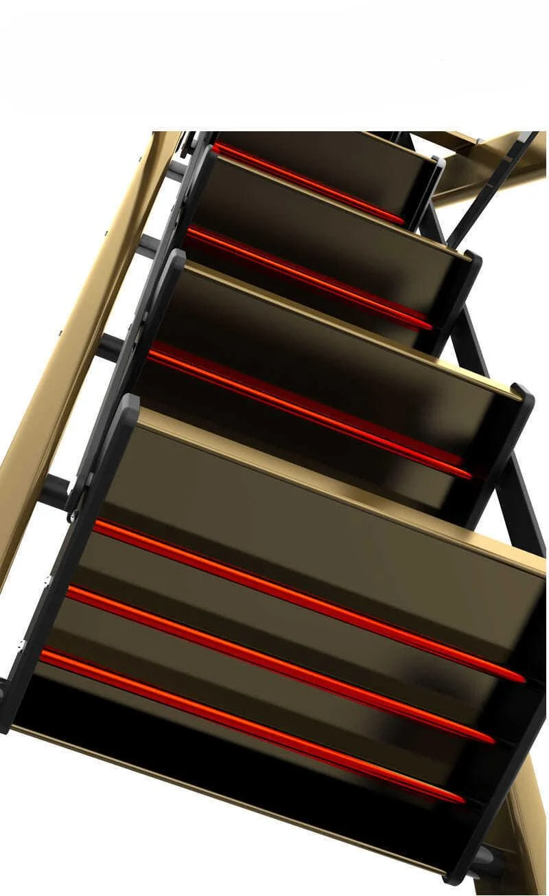 Ladder Household folding herringbone ladder Thickened indoor multi-functional aluminum alloy project Climbing stairs