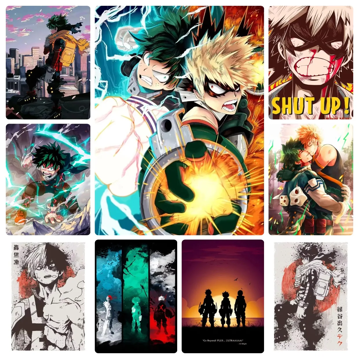 My Hero Academia Anime 500 PCS Jigsaw Puzzles Challenging Family Activity Games for Gameroom Bedroom Livingroom Gift