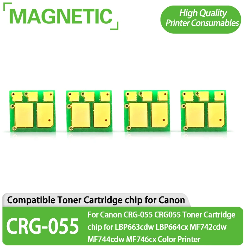 CRG-055 chip For Canon CRG-055 CRG055 Toner Cartridge chip for LBP663cdw LBP664cx MF742cdw MF744cdw MF746cx Color Printer