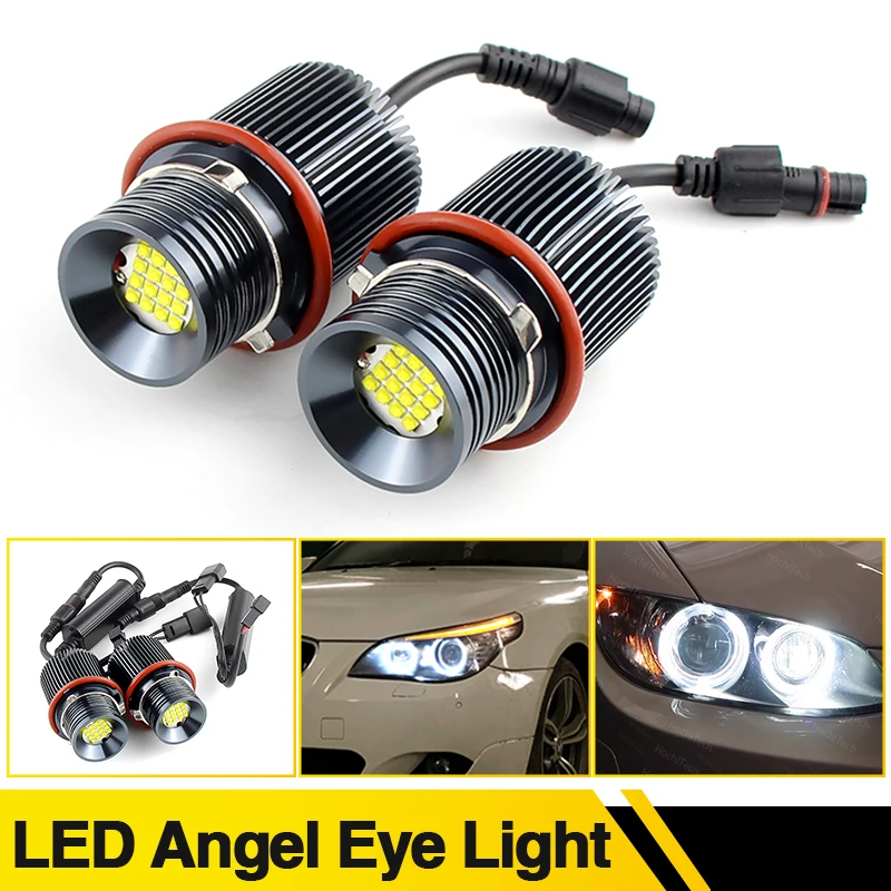 

2PCS For BMW E53 X5 2000-2006 5-series E39 M5 Face-lifted (525i, 530i, 540i) 2001-2003 LED Angel Eyes Headlight Car Halo Lights