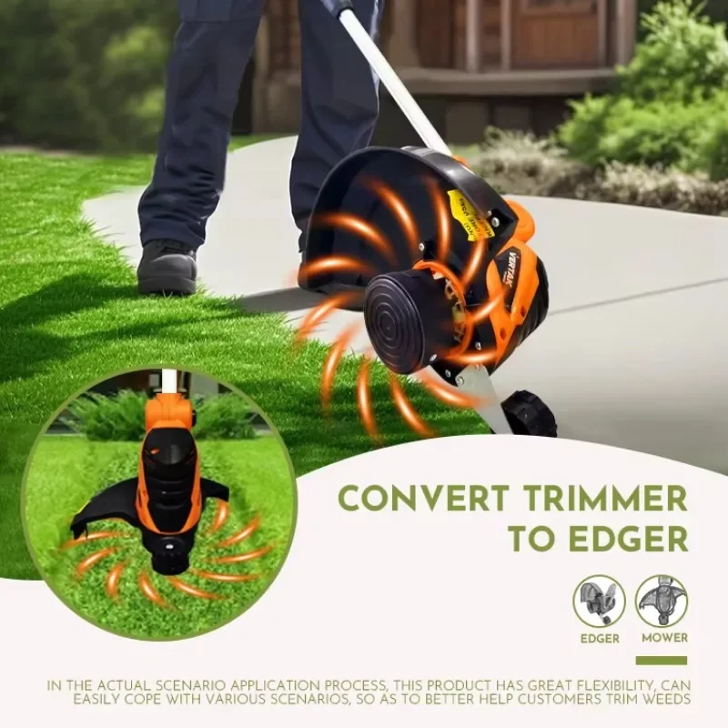 450W Wired Weed Mower Electric for Telescopic Handle Automatic Feed Power String Trimmer