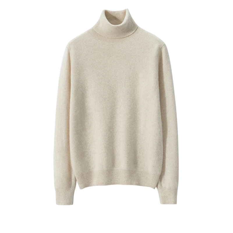 

Осень и зима, новый женский пуловер из 100% чистого кашемира с воротником, повседневный вязаный свитер, базовая универсальная рубашка