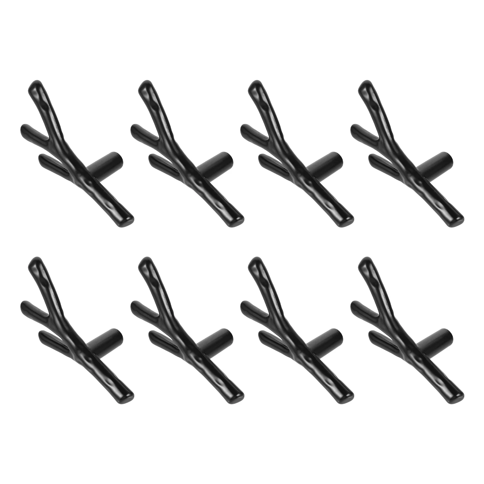 

8pcs Branch Handle Zinc Alloy Drawer Knob Durable Smooth No Burrs For Wardrobe Cupboard Cabinet Furniture Pull Grip