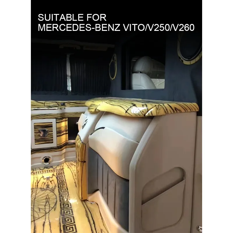 【2026】Upgrade Luxury VIP Cars And Vans RV Bus Modern Design Leisure Fold Up Bar Stools For Mercedes-Benz V-class Auto Accessorie