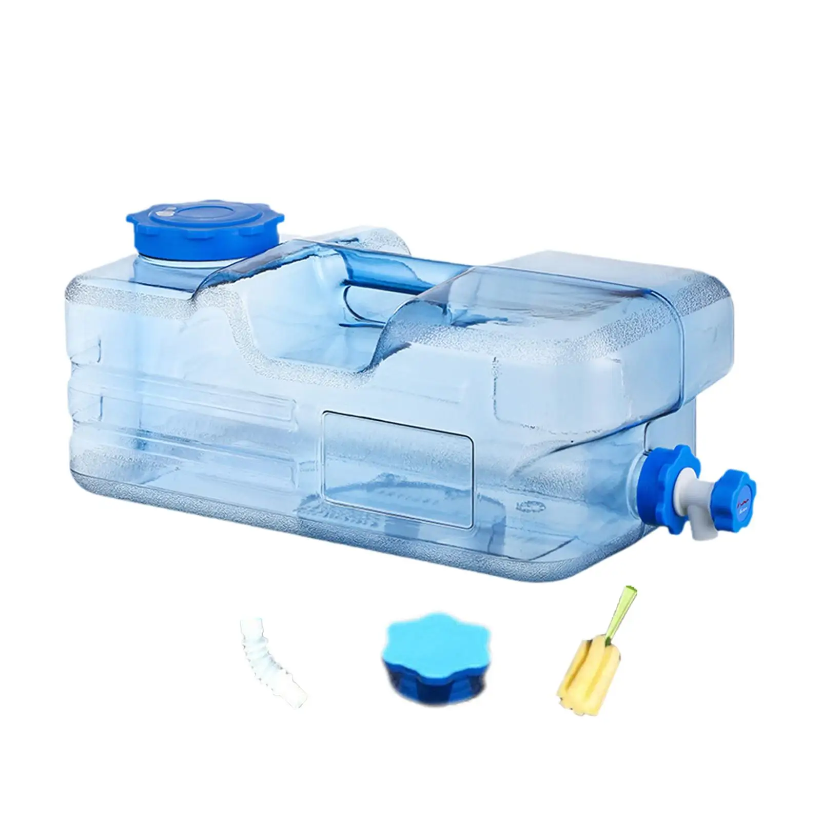 

Кувшин для хранения воды в кемпинге с ручкой и краном, 20 л, контейнер для напитков из ПК для активного отдыха и путешествий в автомобиле