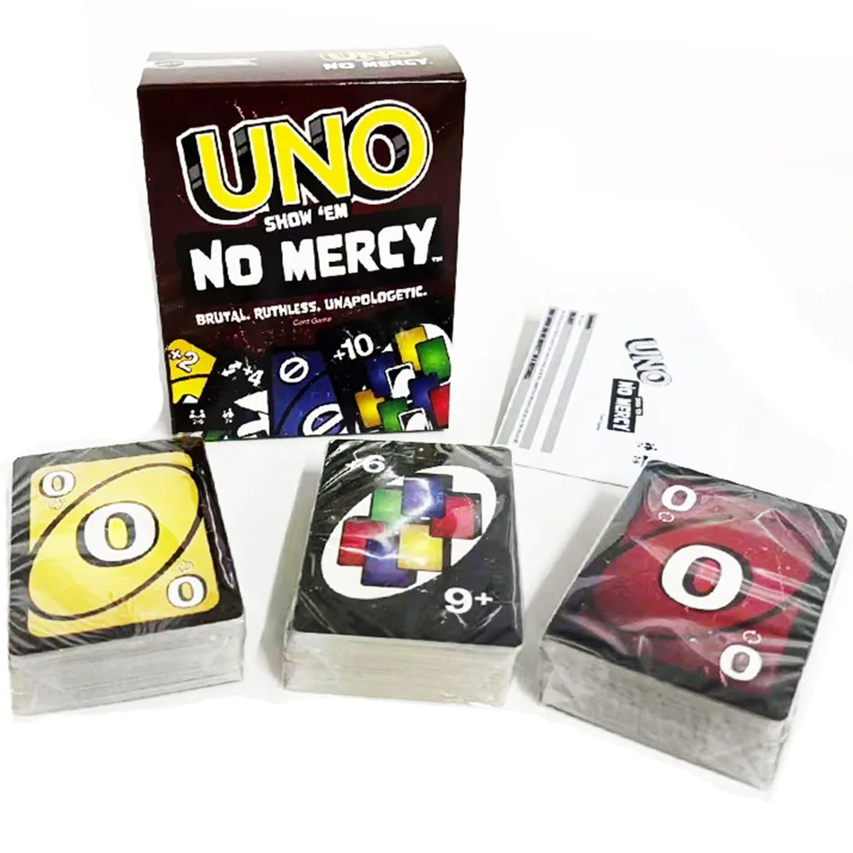 UNO-Jeu de cartes assressentiDragon Ball, sans pitié, multijoueur, fête de famille, jeu de société, drôle, divertissement pour amis, poker, SHOWEM