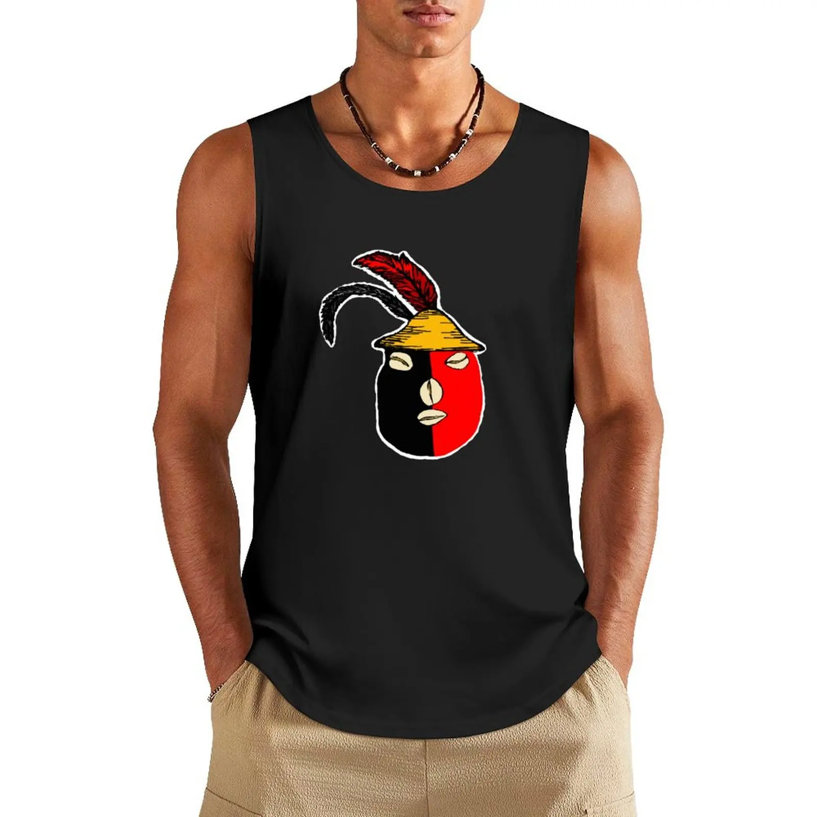 Exu Elegua Tank Top gym shirt man gym clothes men vest men Male vest