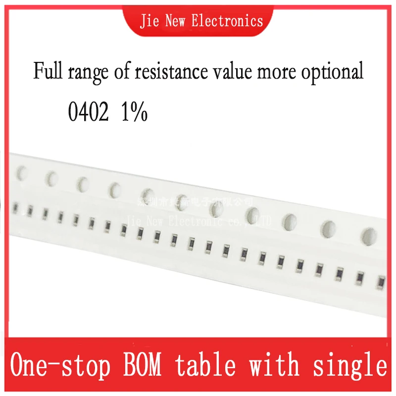 500 piezas 0402 SMD Resistor 1% 0R-10M 0.1R 0.47R 1R 4.7R 10R 68R 1K 2,2 K 10K 22K 51K 91K 100K 220K 330K 470K 1M 2M 7,5 M 9,1 M