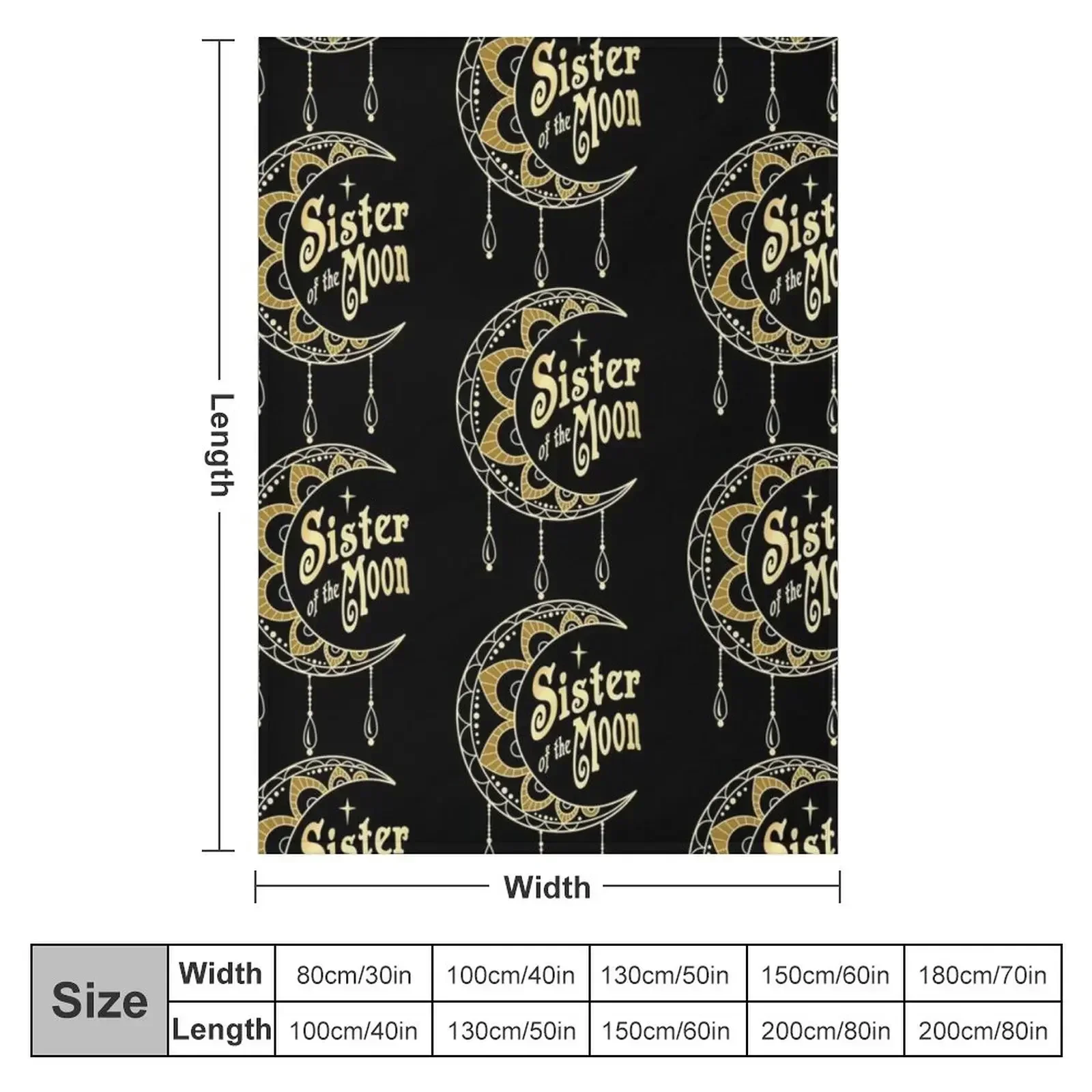 Stevie Nicks Sister of the Moon Throw Blanket Luxury Designer Nap Blankets