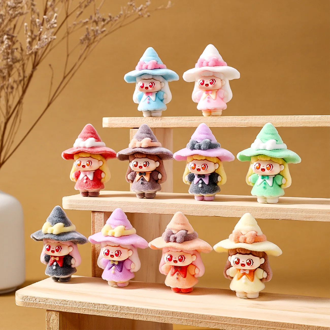 

10PCSGranite tabletop figurine Little Witch Sweetie tabletop figurine