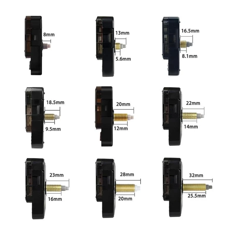 F68E 4 Pack Battery Operated Clock Mechanism Motor Replacement for Wall Clocks Repair