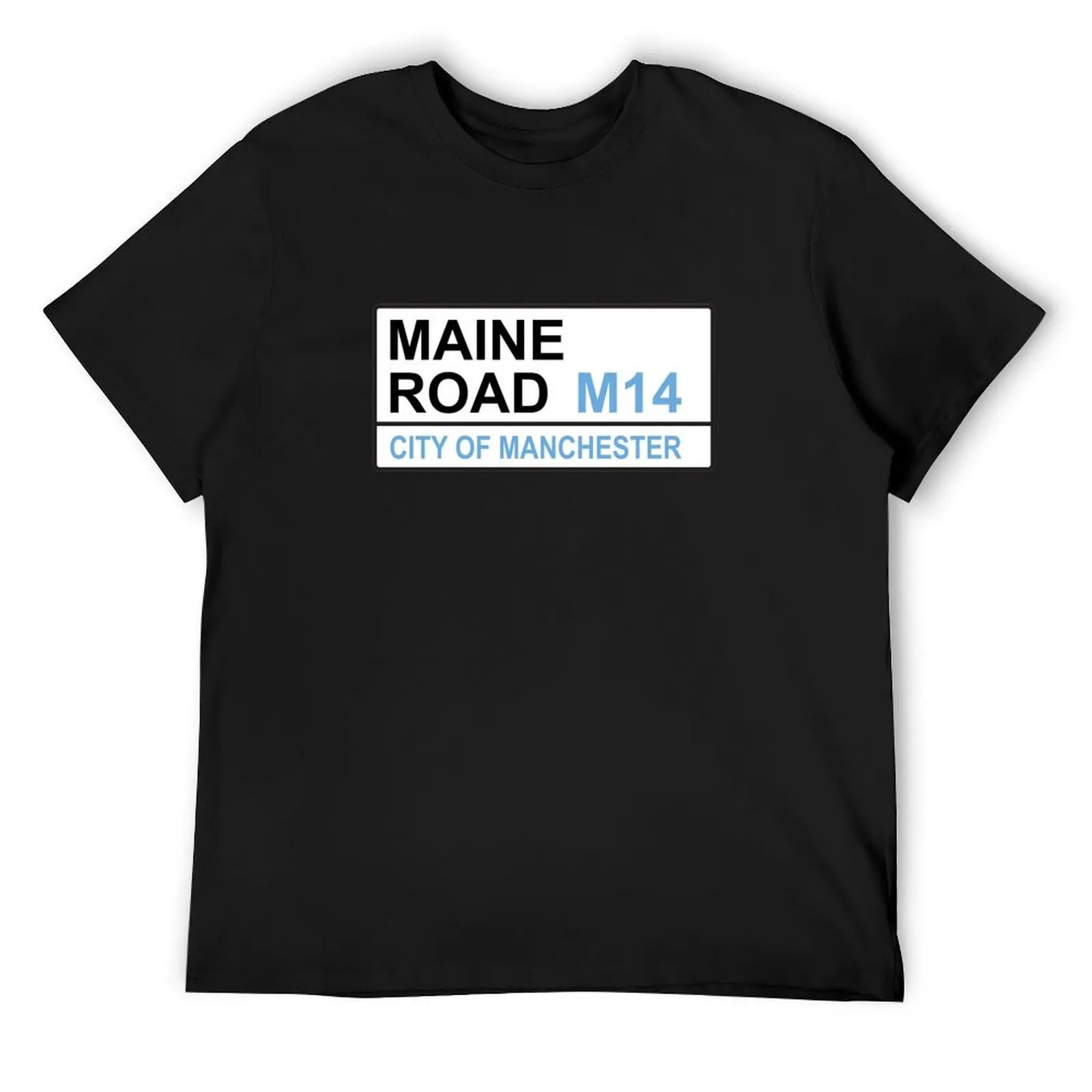 

Manchester City Football Team Maine Road Street Sign T-Shirt plus sizes basketball graphic tees vintage t shirt men