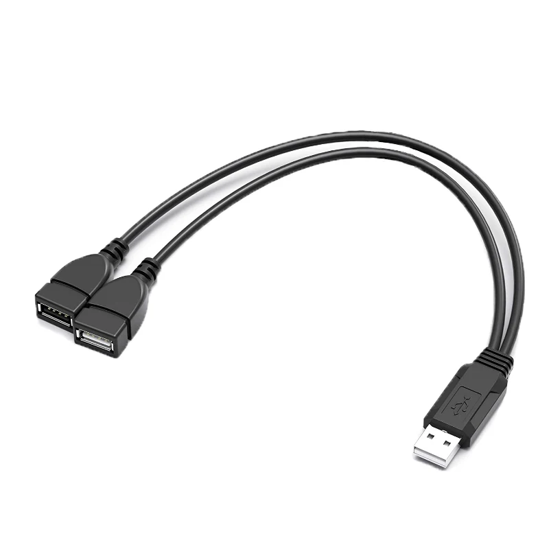 0.3M USB Extension Cable USB2.0 A Male To 2 Dual USB Female Data Transmission And Charging Power Cord Y Splitter for Laptop PC