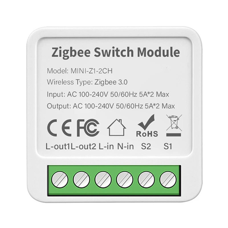 2-Way On/Off Switch Graffiti Smart Zigbee Smart 2-Way On/Off Switch Mini Concealed Box Switch