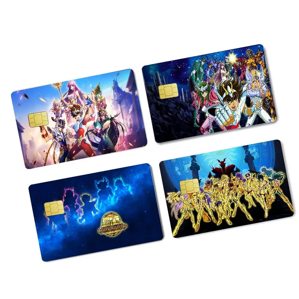 

Рыцари Зодиака Аниме 100% Лидер продаж аниме кредитная дебетовая банковская карта автобусная карта пленка наклейка на кожу