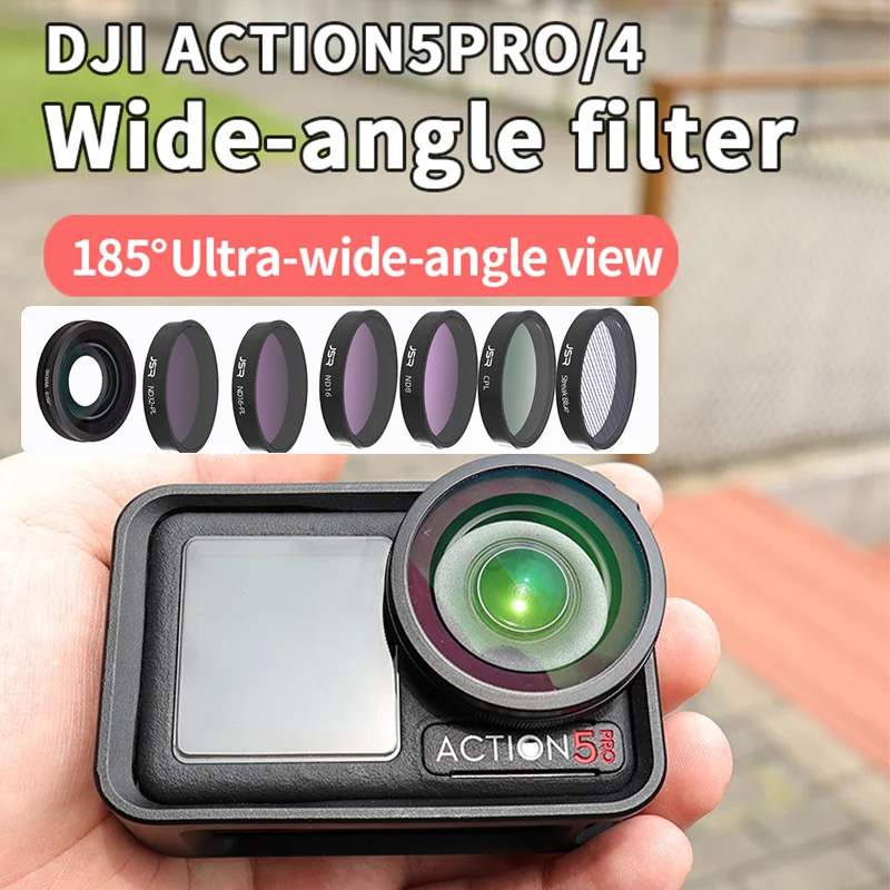 �y�Z�[�����z185 °   ���L�p�r���[�����Y DJI Osmo Action 5Pro/4 �J�����t�B���^�[ CPL/ND8/16/32/64PL/�X�g���[�L���[�u���[/�}�N�� 15X �A�N�Z�T���[�p
