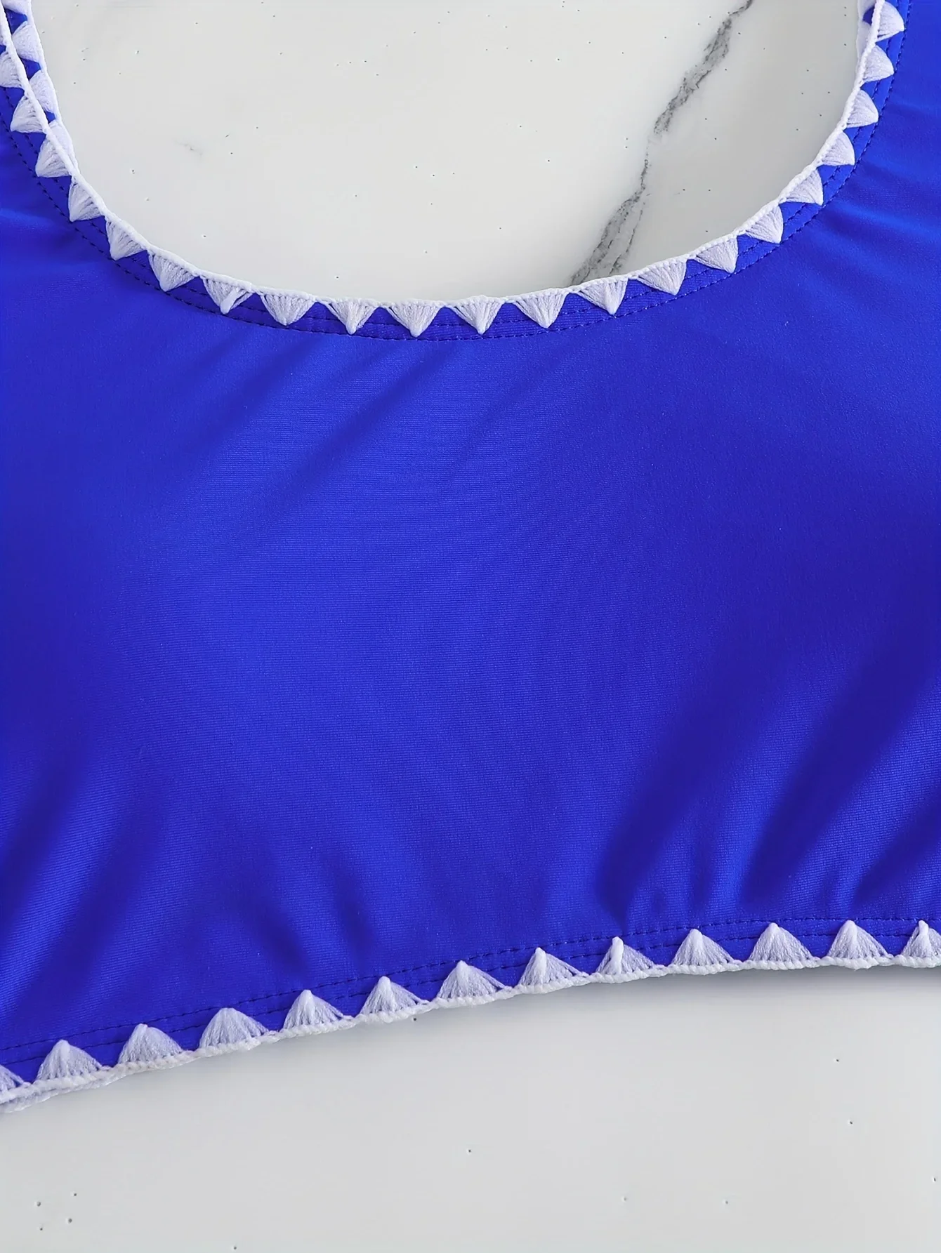 Damesbikinis Badpak met hoge taille Tweedelige geribbelde bikinisets Crop top Gewatteerde tanktops Hoog uitgesneden brutale badpakken