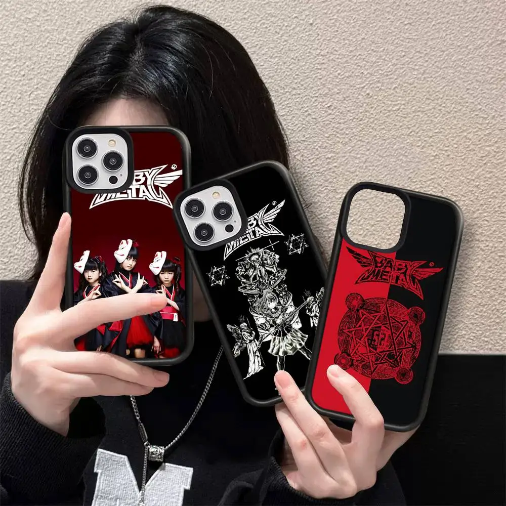 

Pop Band B-Babymetal Music For IPhone 11 12 13 14 15 16 17 Pro Max Plus TPU+PC Shockproof Back Phone Cases